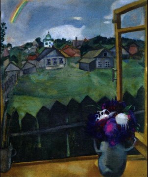 Marc Chagall œuvres - Fenêtre Vitebsk contemporaine Marc Chagall